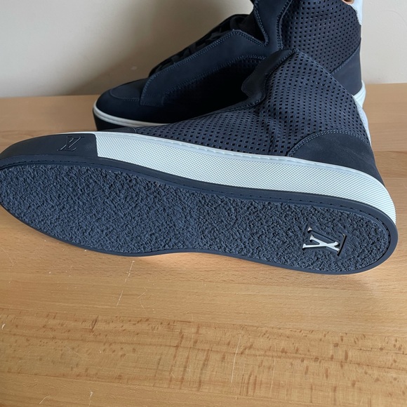 Louis Vuitton Men's "Speaker" Sneaker Boot in Marine Sz 8 NIB $855 - Picture 3 of 7